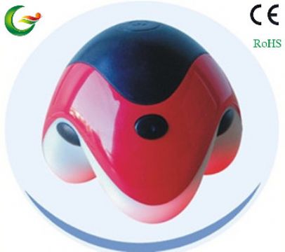 Colorful Lighting Mini Electric Massager With Three Heads